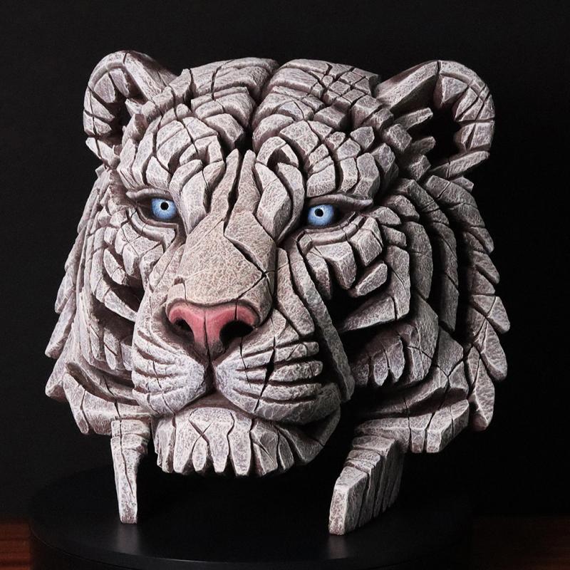 Tiger Head Sculpture - Siberian